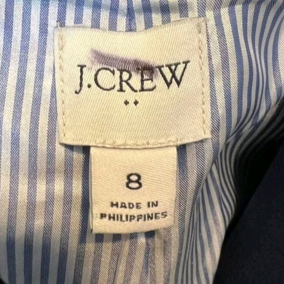 J.Crew Factory $198 Womens Two Button Blazer Navy Size 8 And 6 - Picture 3 of 4